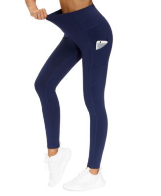 Women's Thick High Waist Yoga Leggings With Pockets Workout Compression Pants