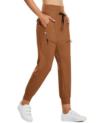 Women's Lightweight Hiking Pants 4 Way Stretch Quick Dry Zippered Pockets