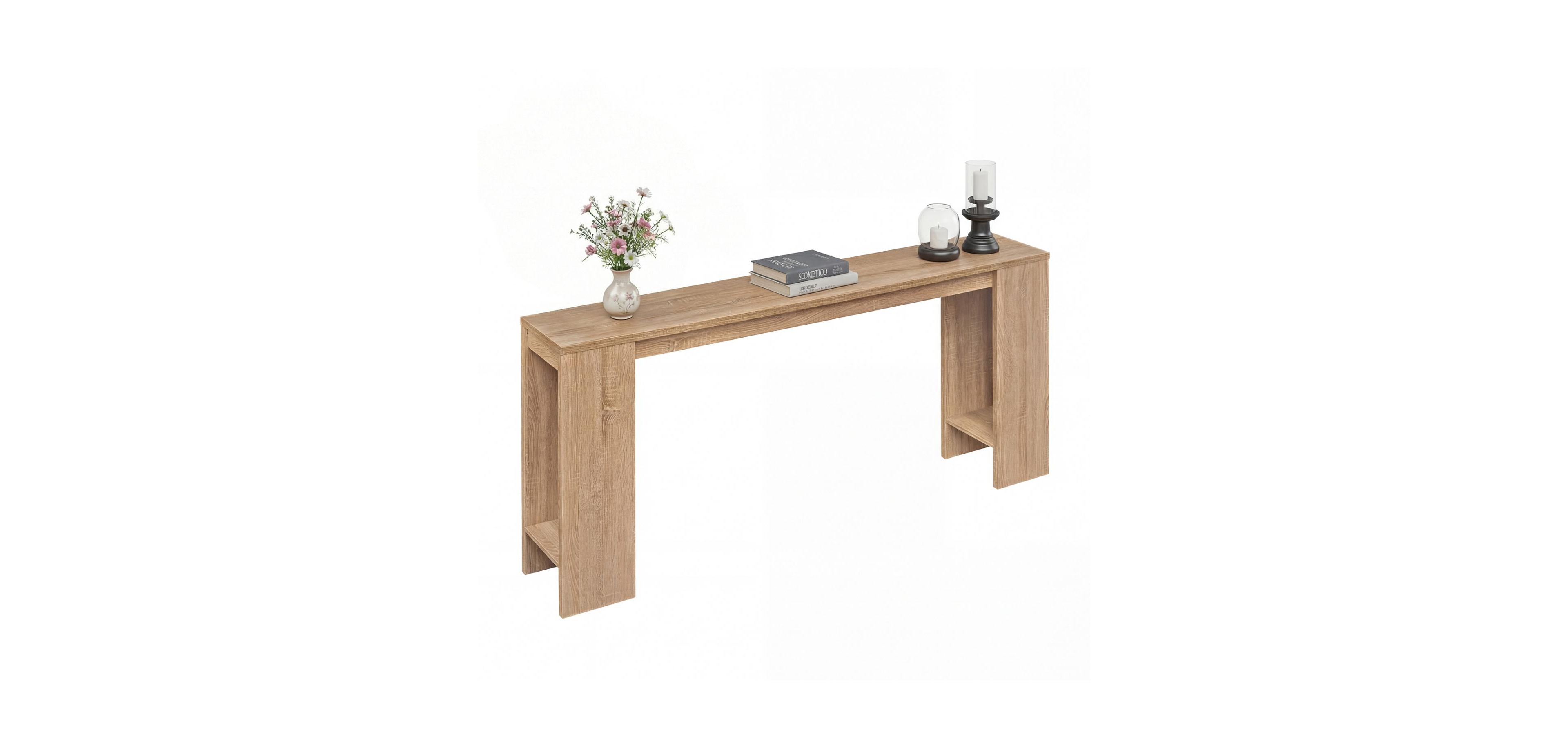 Mecale 71 Inches Long Console Table with Storage for Hallway