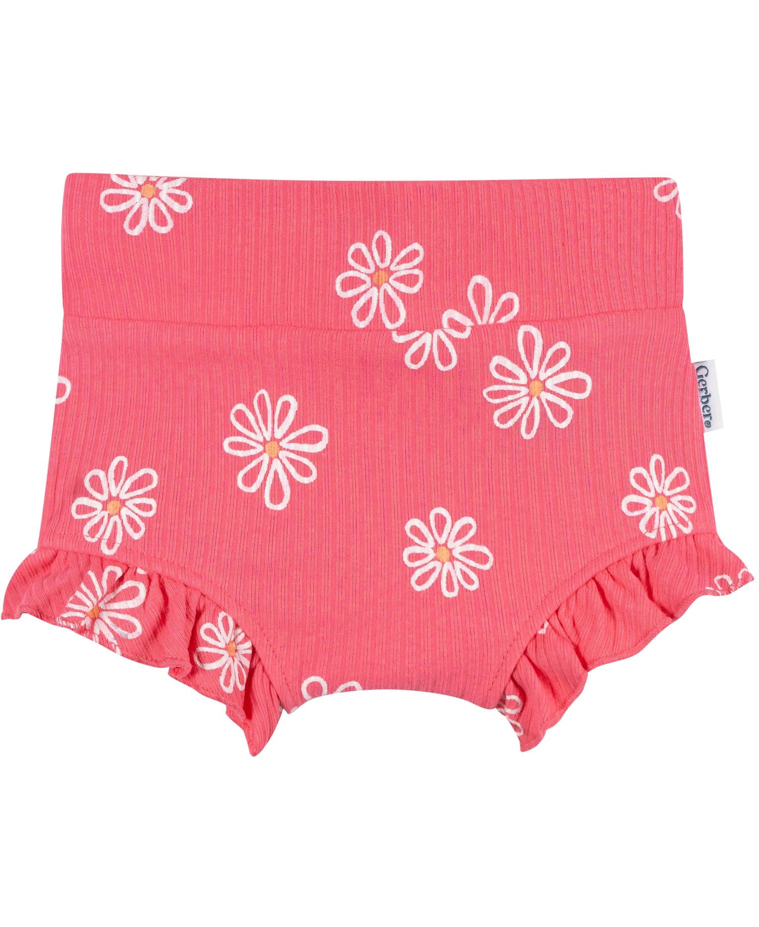 Baby Girls' Bubble Ruffle-Hem Shorts, 3-Piece Set