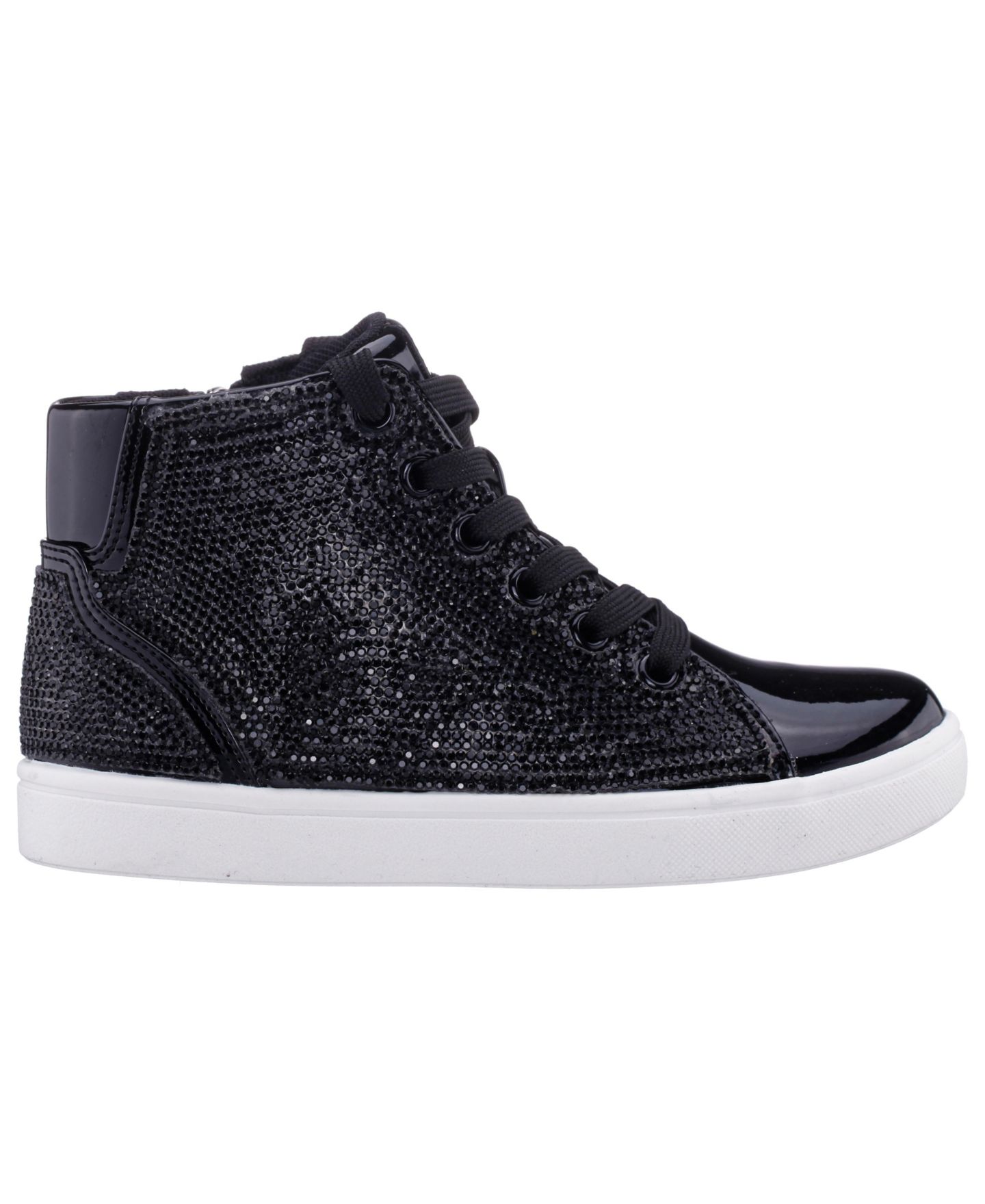 Кроссовки Nina Kula Crystal Accents Non-Slip High-Top Sneakers для девочек, цвет: Чёрный — фото 2