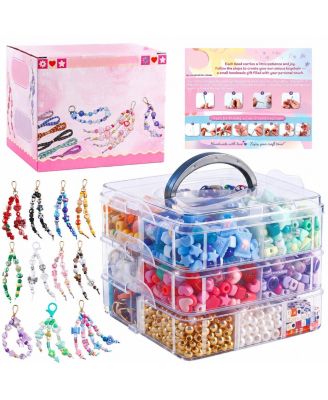 DIY Keychain Making Kit Complete Craft Supplies for Bag Charms