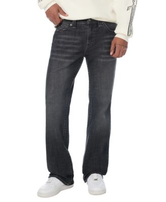 Men's Billy Graphic Flap Bootcut Dark-Wash Jeans