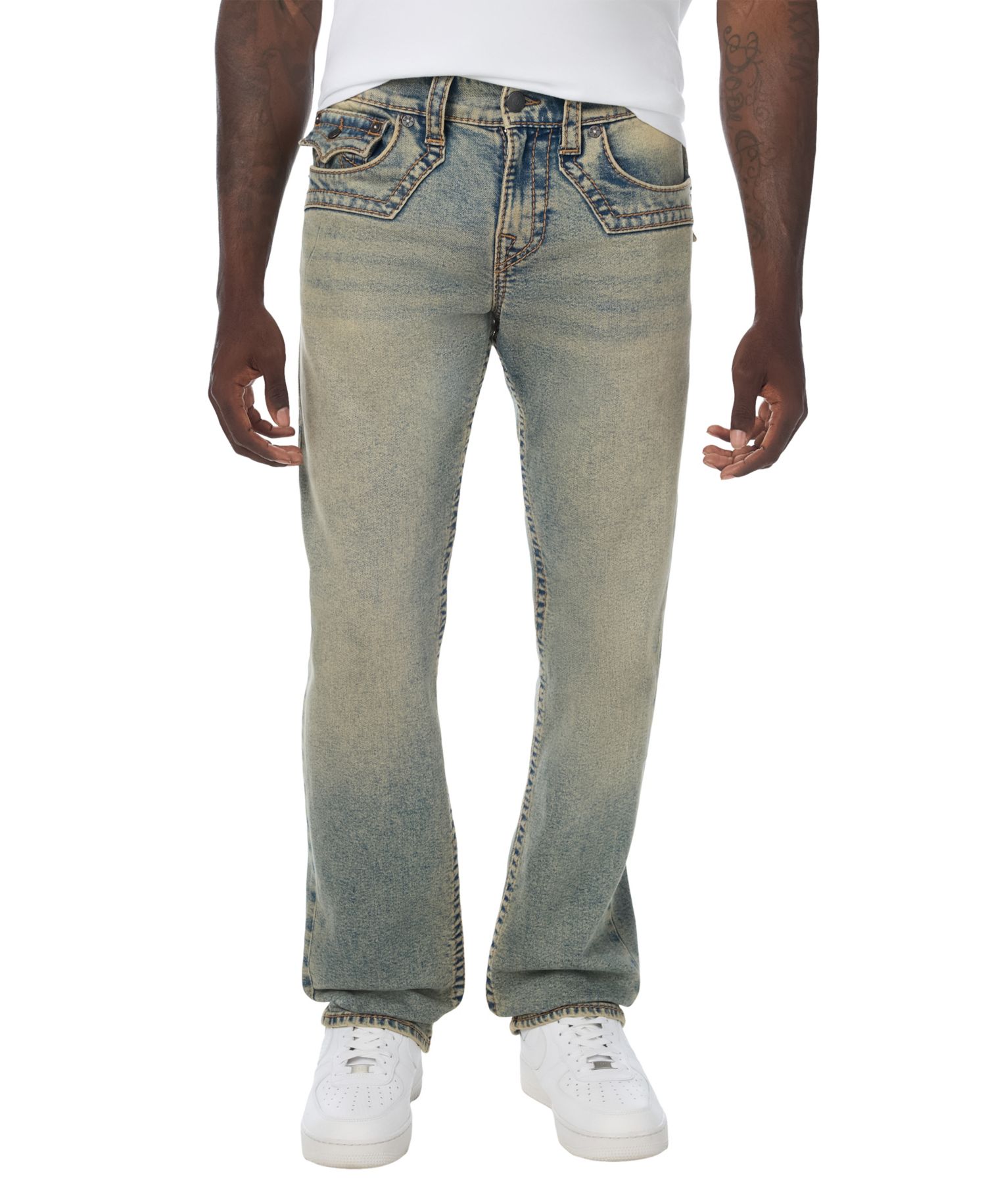 Men's Ricky Big T Jimmy Flap Straight-Leg Western-Inspired Denim Jeans
