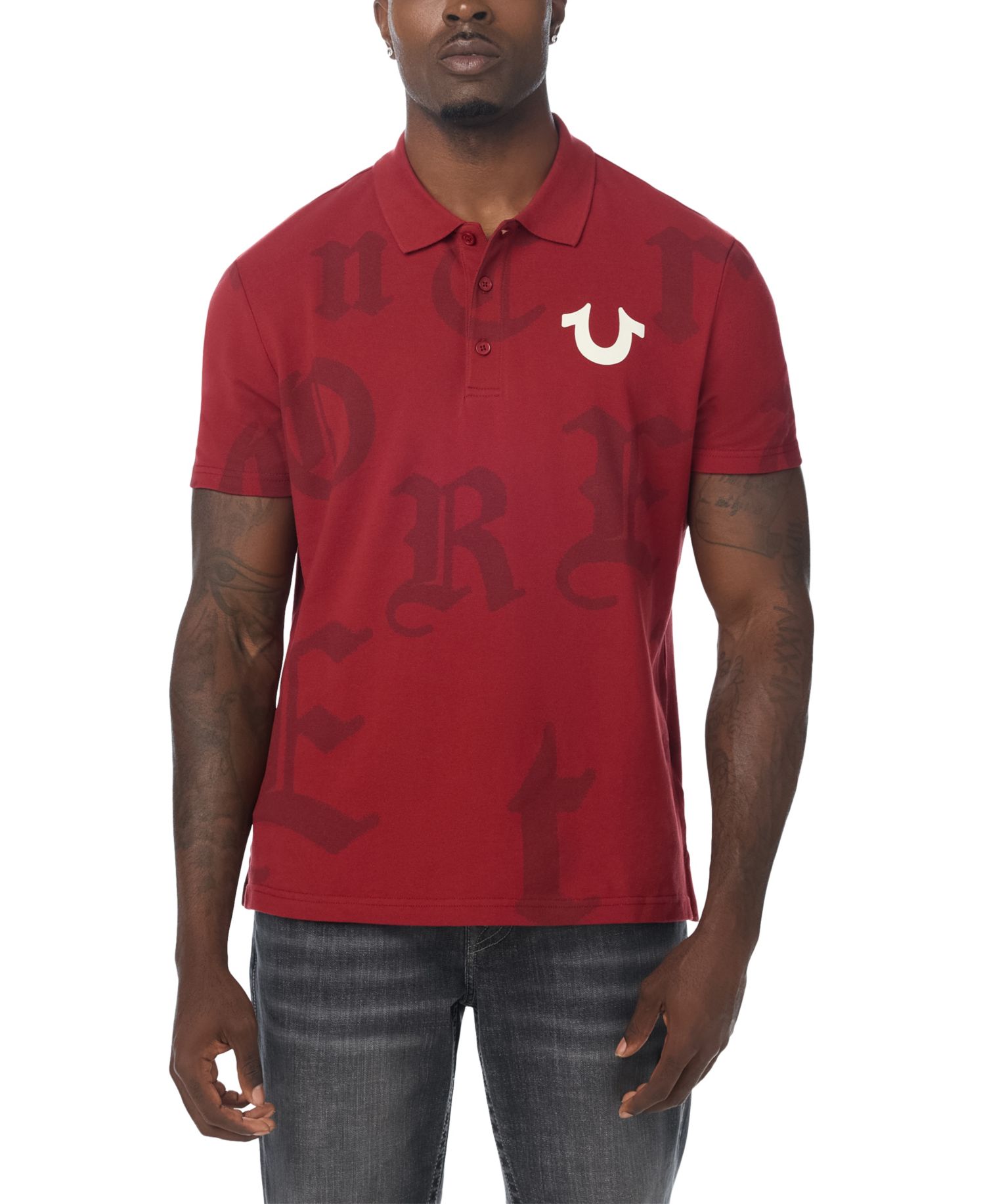 Men's Chrome World Tour Logo Polo Shirt