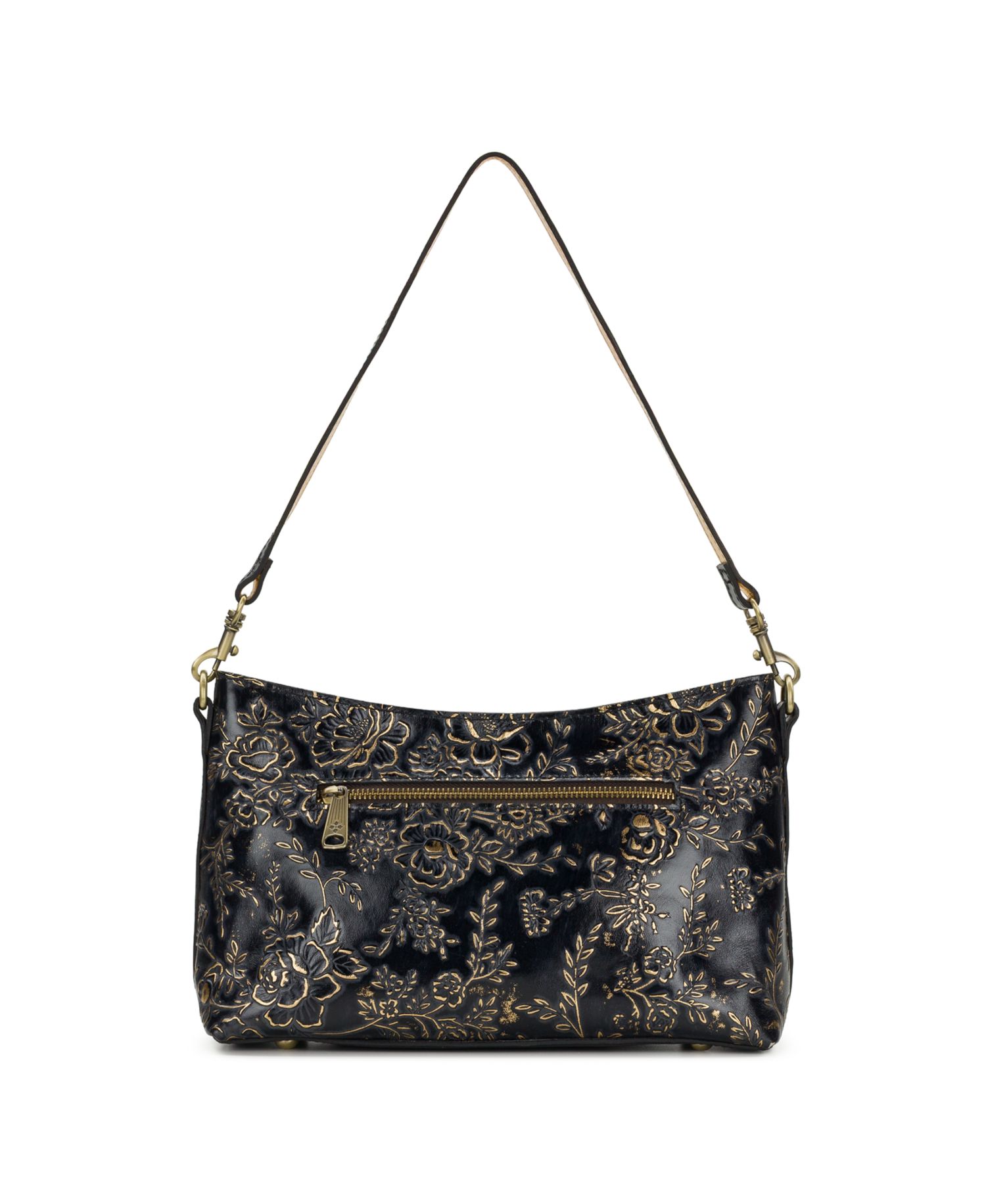 Betta Rose Garden Leather Small Crossbody Handbag