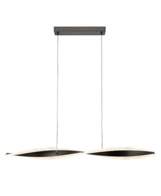 Modern Linear Wave LED Pendant Light 3000K