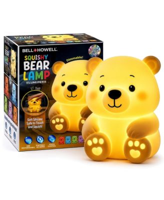 Squishy Bear Lamp, 9" Soft Silicone Color-Changing Rechargeable Night Light