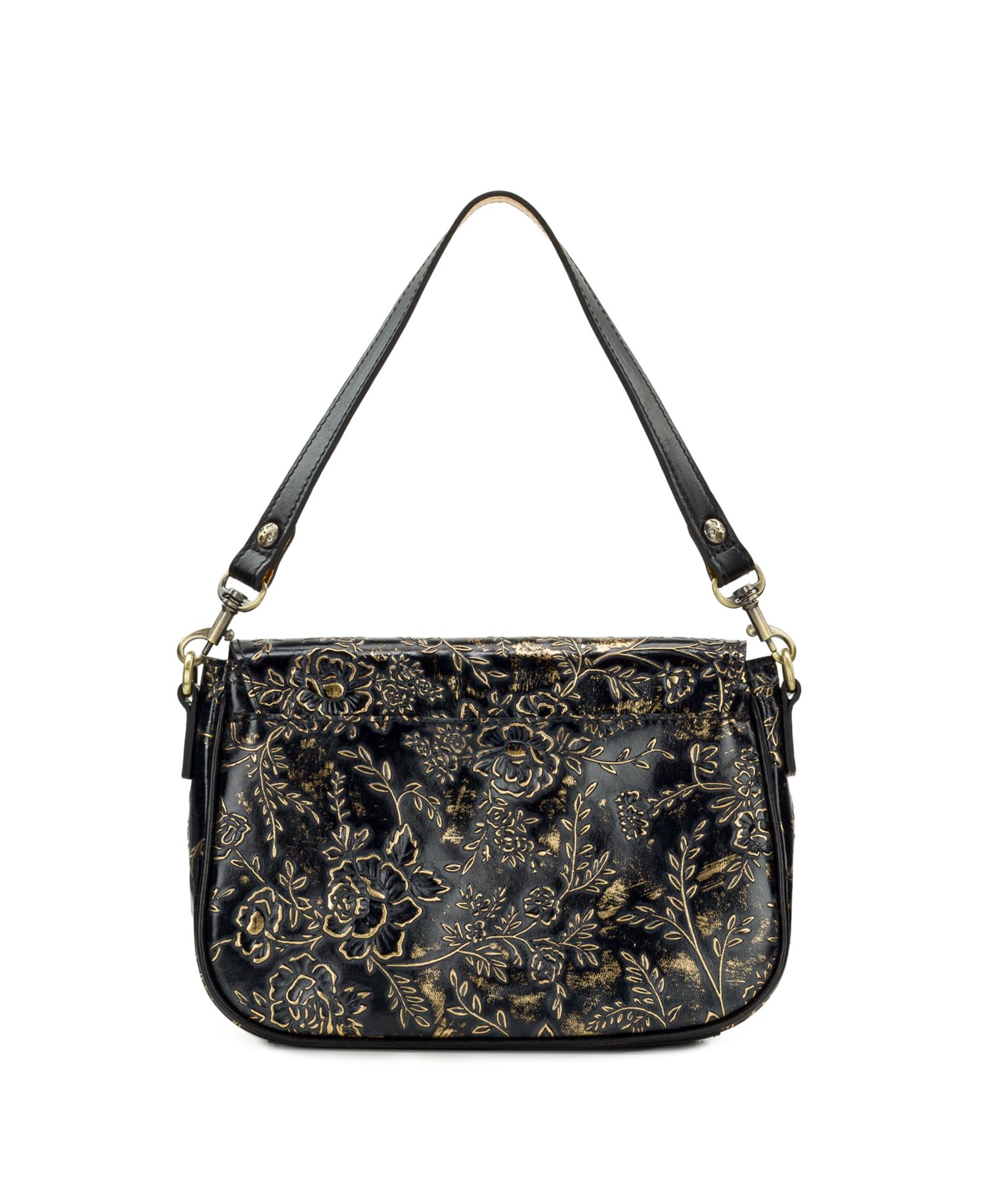 Abbey Rose Garden Leather Crossbody Bag