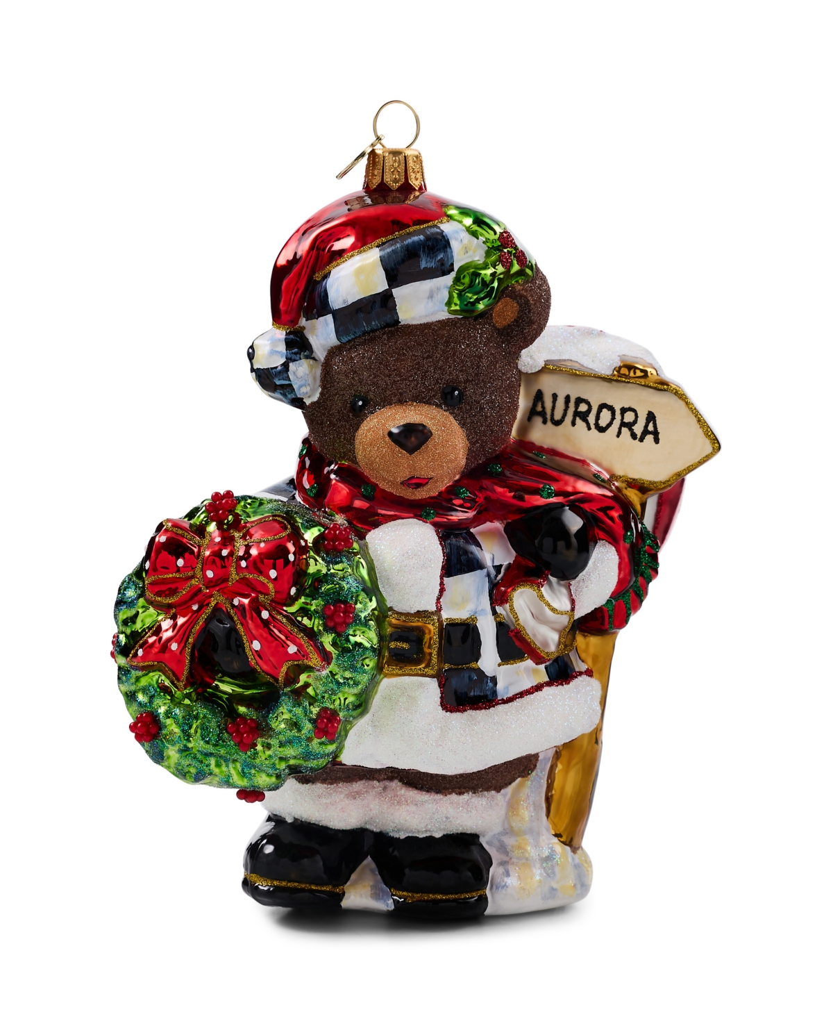 MacKenzie-Childs Aurora Teddy Bear Ornament