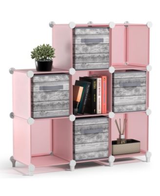 8-Cube Storage Organizer Cubby Shelf for Closet, Toys, Books, and More Space-Saving Bookshelf for Bedroom, Living Room, or Office