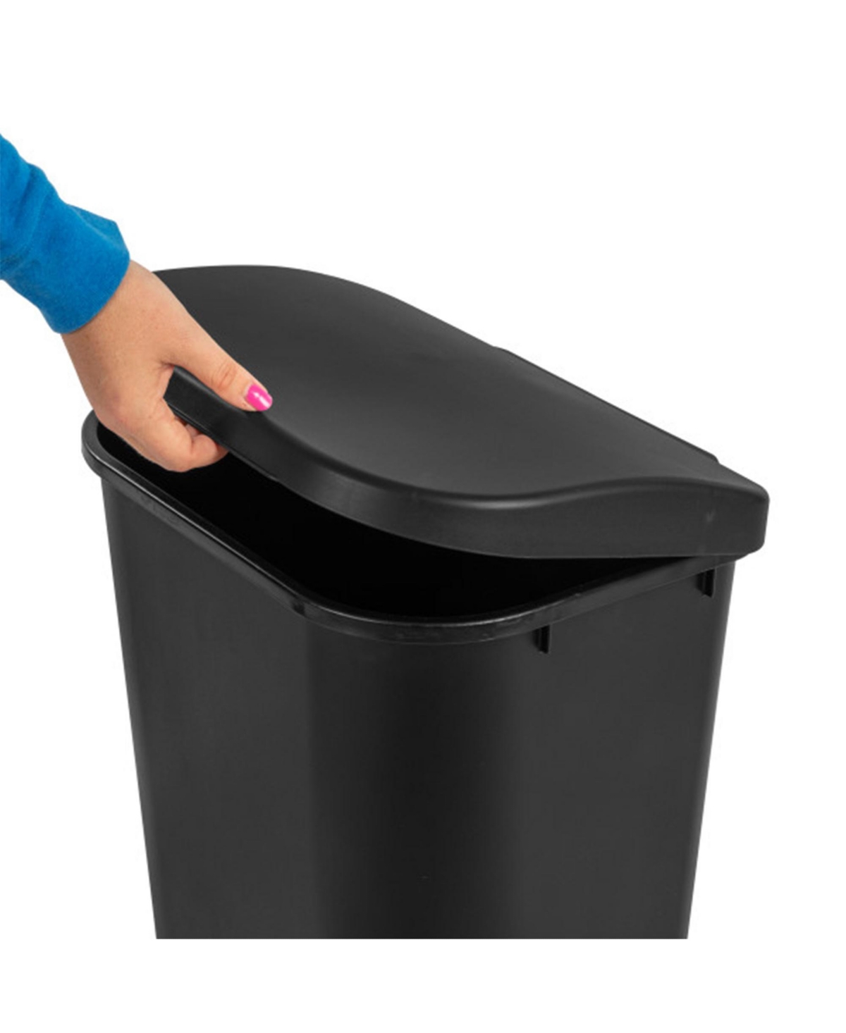 Sterilite 11.3 Gal Lift Top Lid Wastebasket Kitchen Trash Can