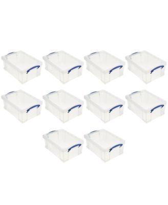 9L Storage Container w/ Snap Lid and Clip Lock Handle (10 Pack)