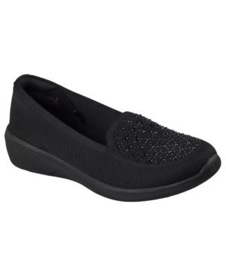 Women's Arya Moonlight Ray Sparkle Knit Memory Foam Loafers from Finish Line