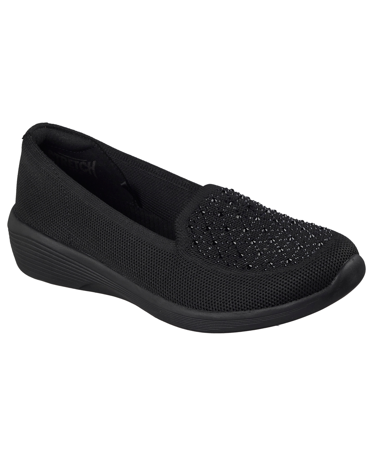 Skechers Women's Arya Moonlight Ray Sparkle Knit Memory Foam Loafers from Finish Line