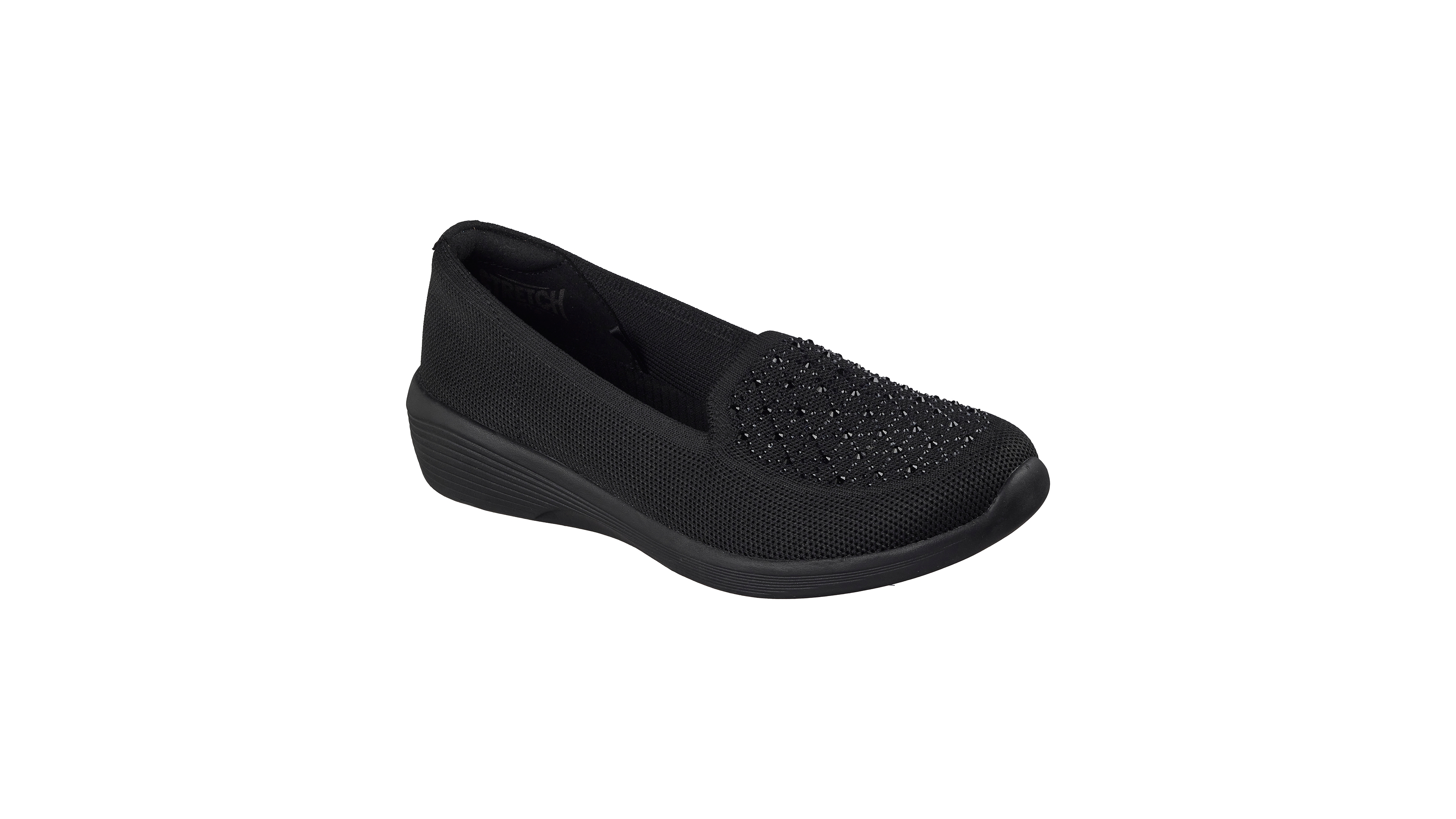 Skechers Women's Arya Moonlight Ray Sparkle Knit Memory Foam Loafers from Finish Line