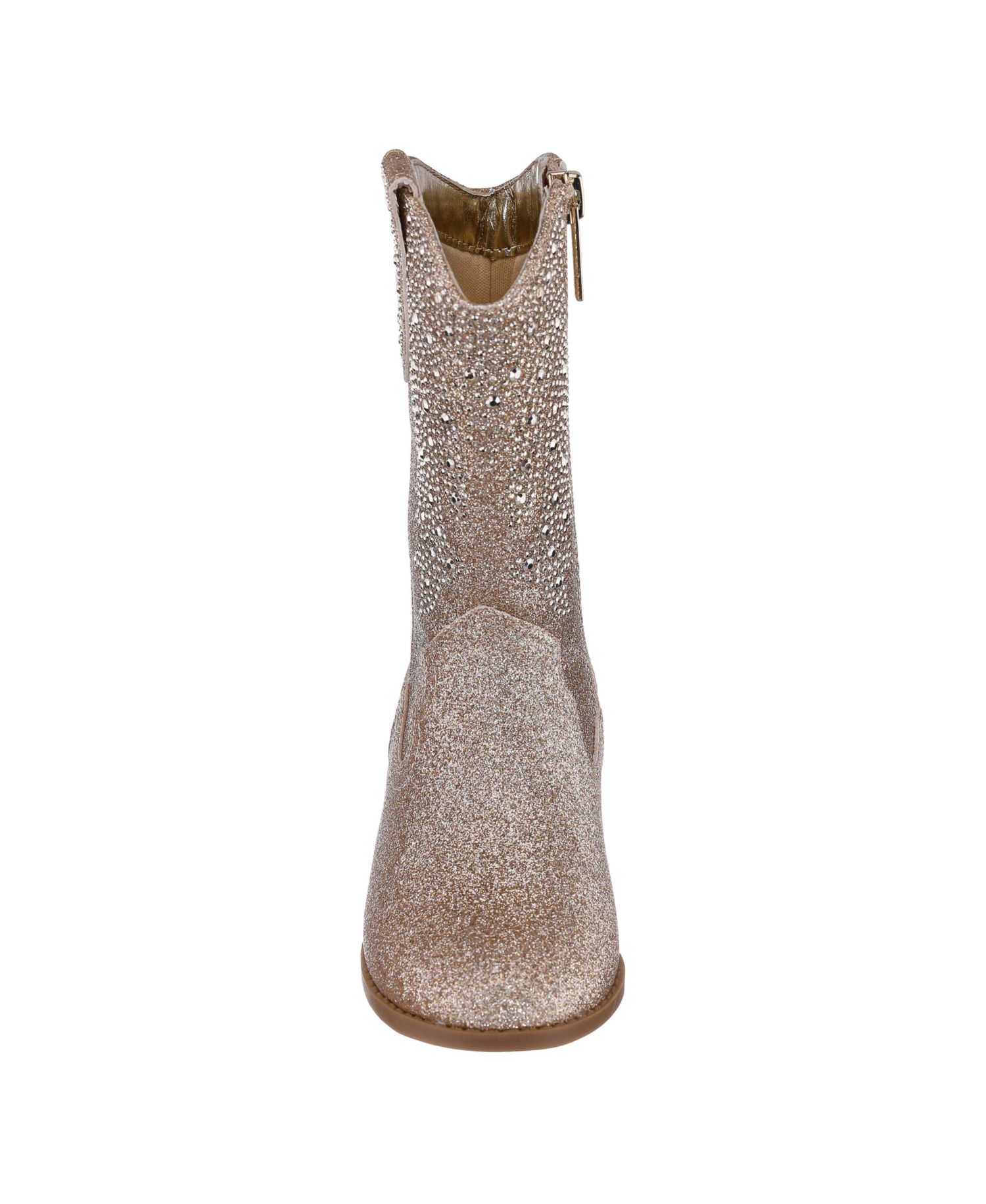 HAWLEY Little Girl Glitter side zip Cowboy Boots
