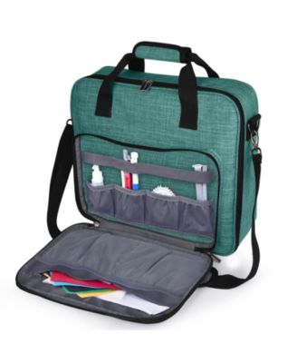 Large Portable Cross Stitch Embroidery Organizer Bag with Compartments Travel Carrying Case For Craft Supplies