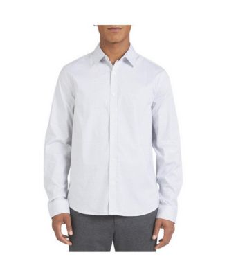 Men's Tate Printed Stretch Point Collar Long-Sleeve Shirt