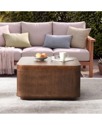 32 Modern Waterproof Striped MgO Cement Coffee Table