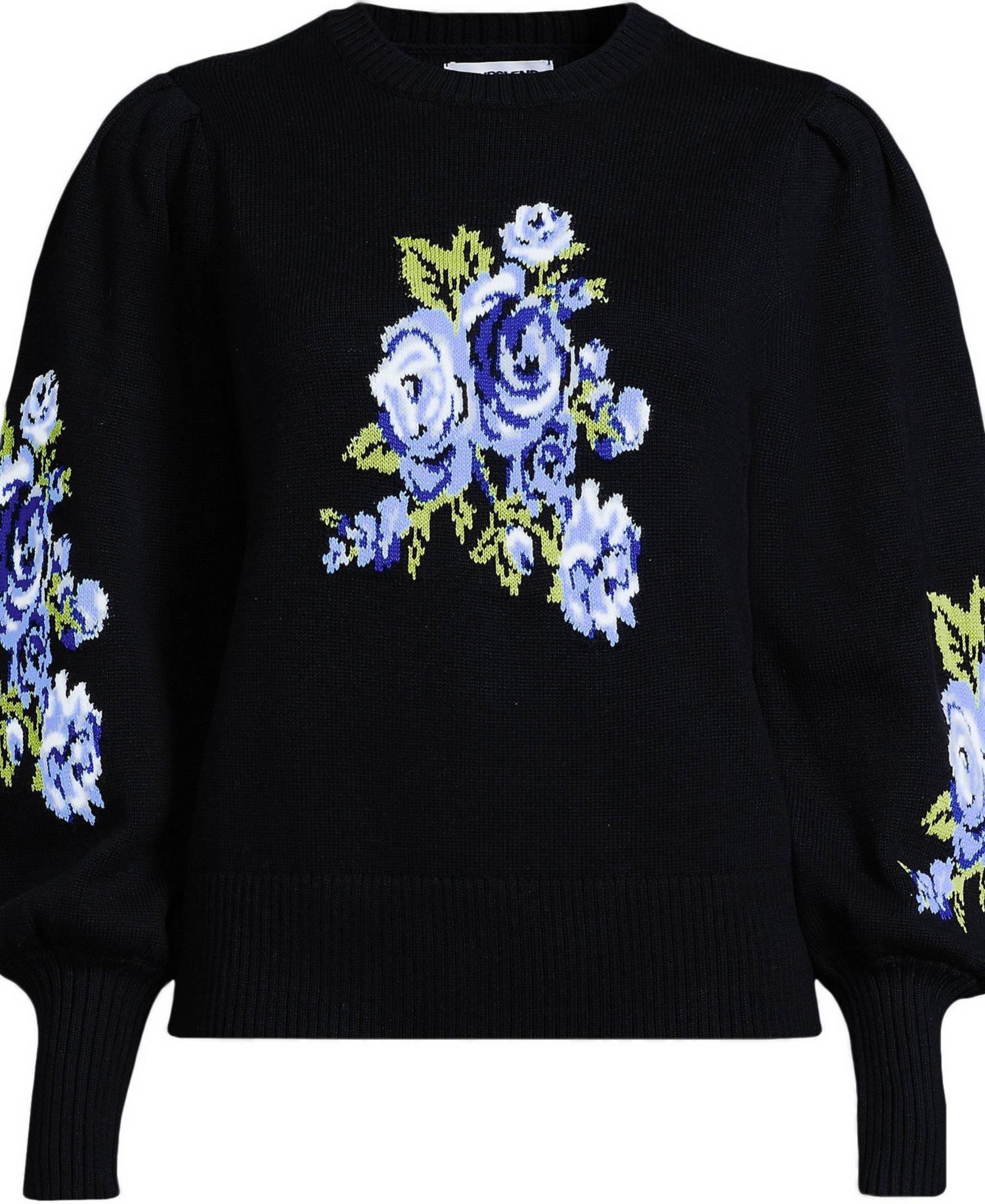 Women's Drifter Puff-Sleeve Jacquard Crewneck Sweater