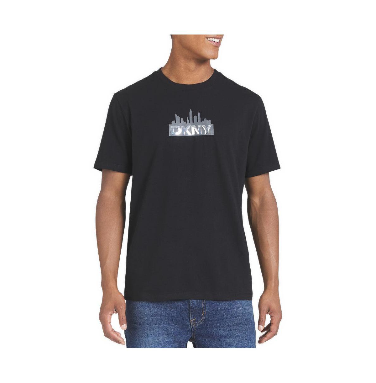 Dkny Men's Metallic Logo Classic-Fit T-Shirt