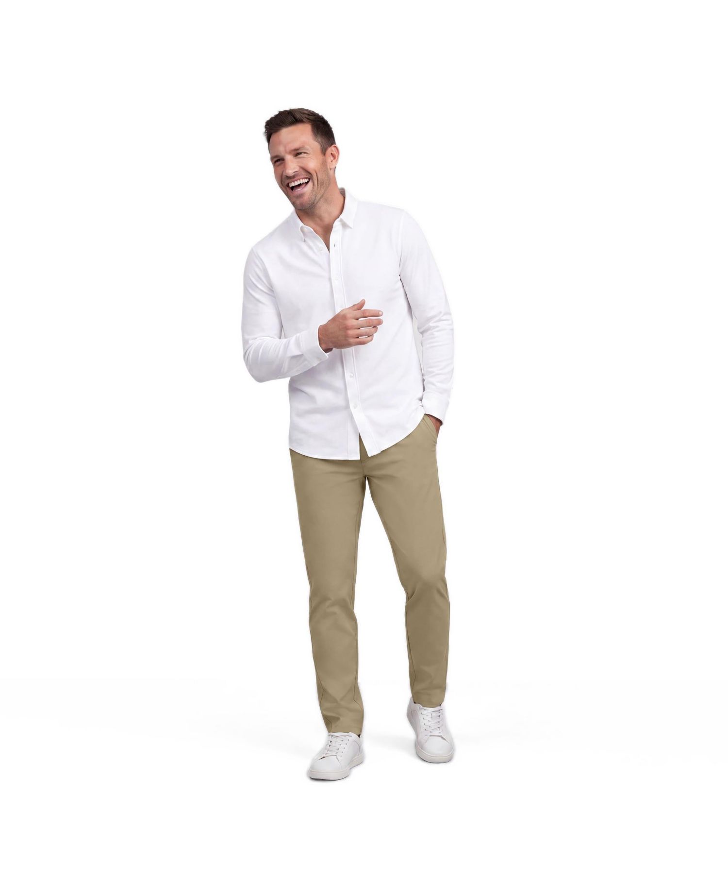 Men's Jetsetter Flat-Front Straight-Fit Casual Pants