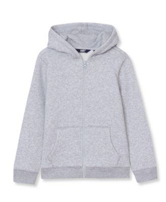 Kids Husky Solid Fleece Zip Hoodie