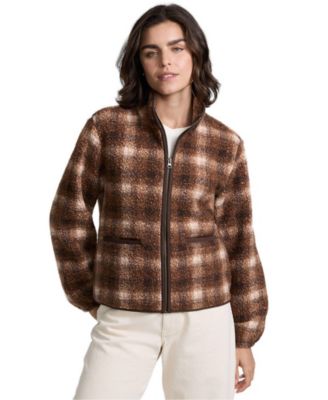 Women's Print Boucle Fleece Jacket