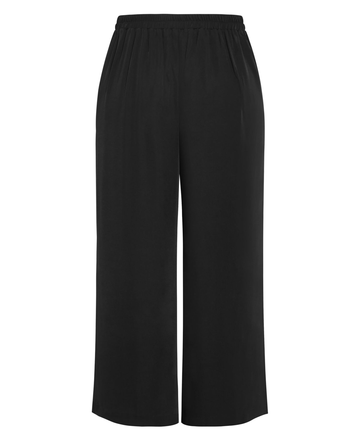 Plus Size Jett Pleated Sateen Wide-Leg Pants