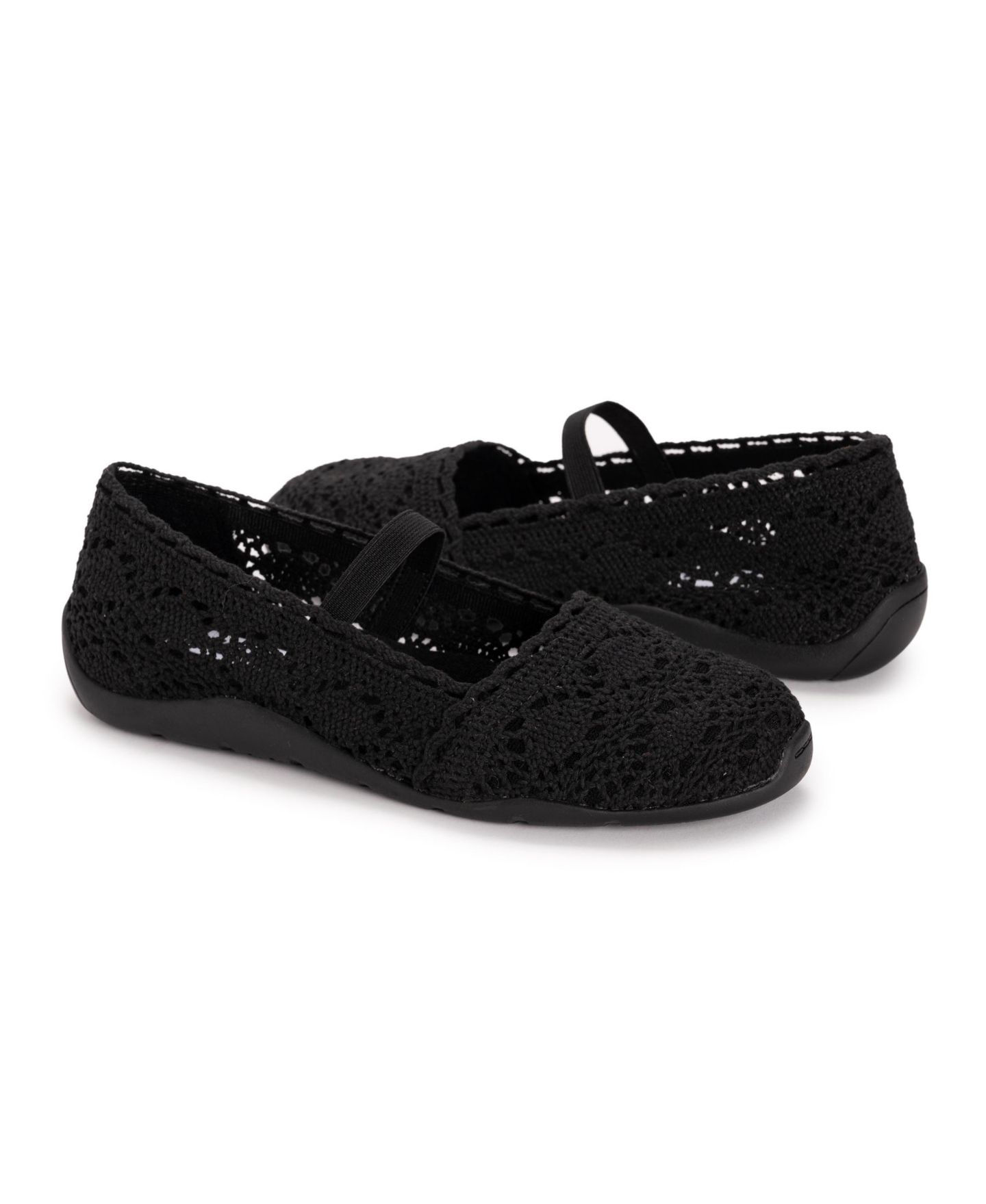 Обувь MUK LUKS Women's Shelby Ballerina Shoe, цвет: Чёрный — фото 8