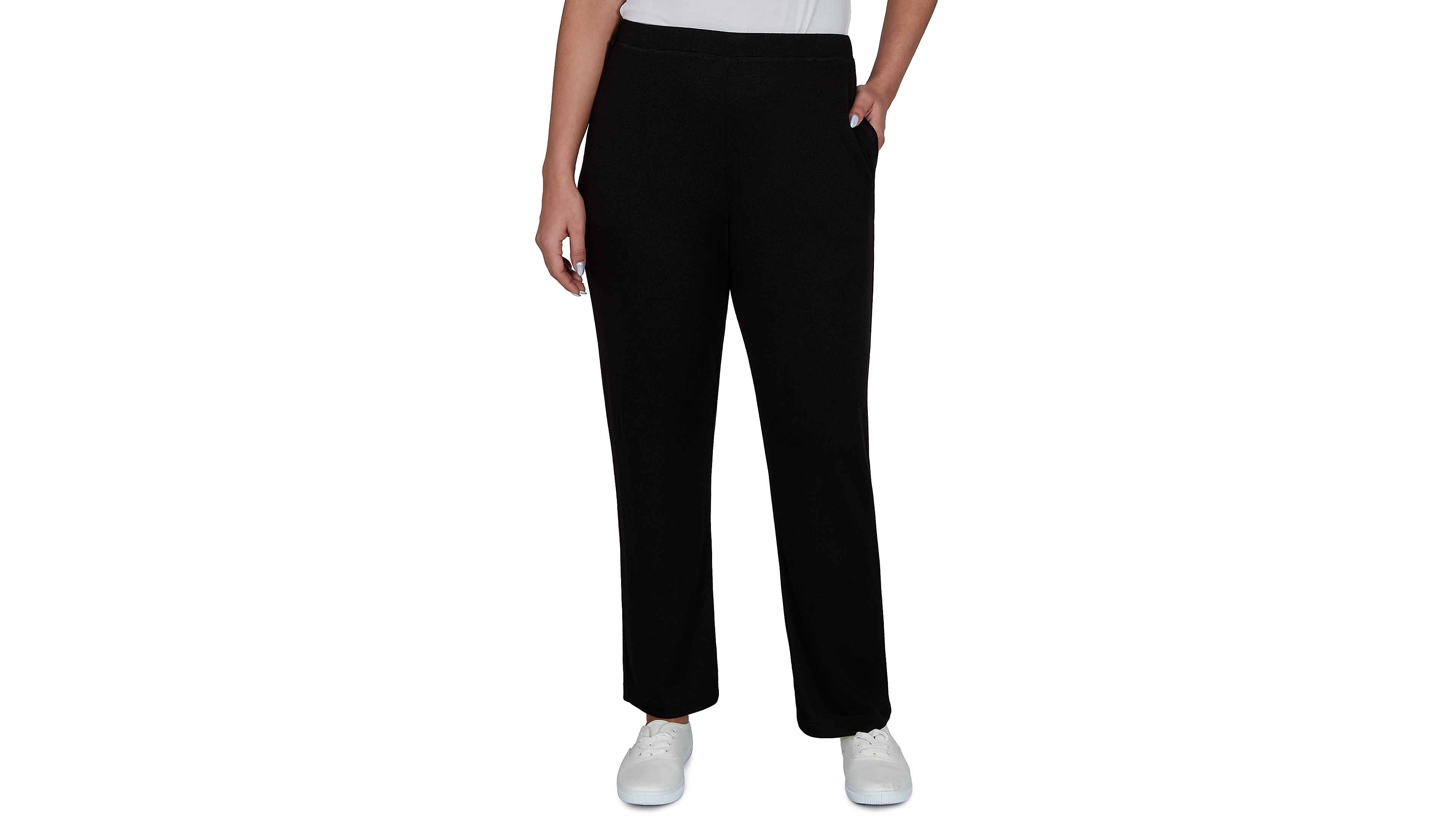 Alfred Dunner Women's Brushed Heather Pull-On Pants