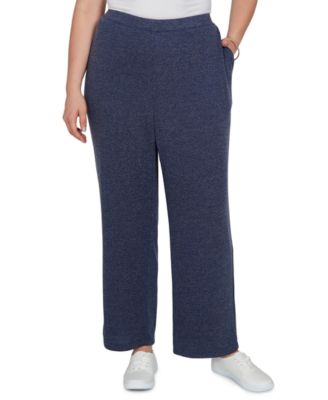 Plus Size Brushed Heather Pull-On Pants