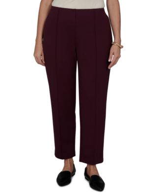 Plus Size Mid-Rise Pull-On Ponte Pants