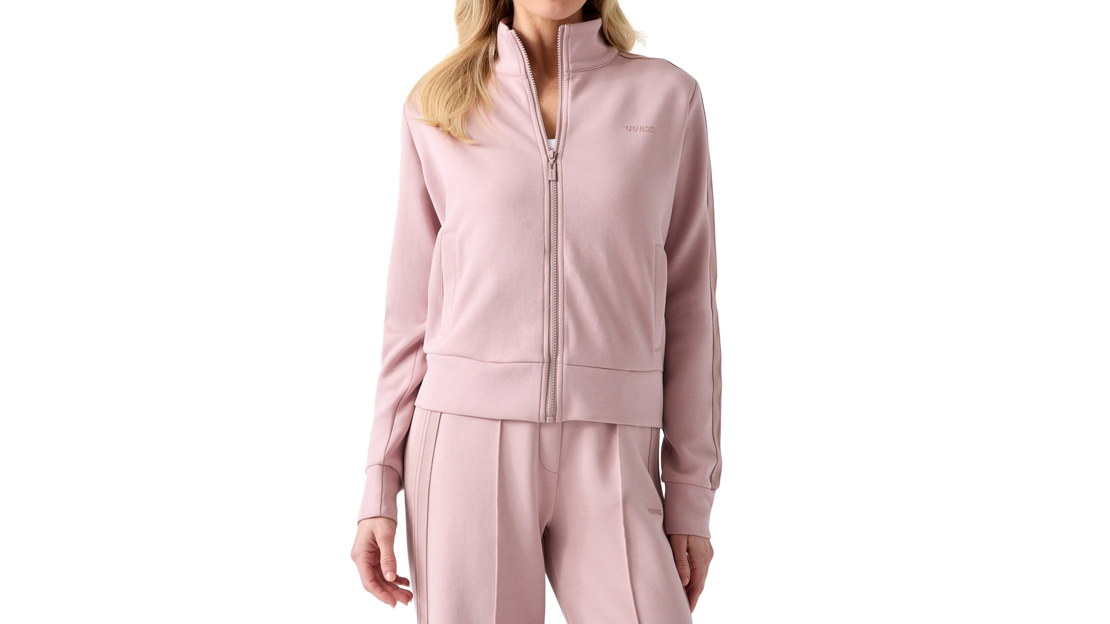 Guess Women's Lyra High-Neck Full-Zip Sweatshirt