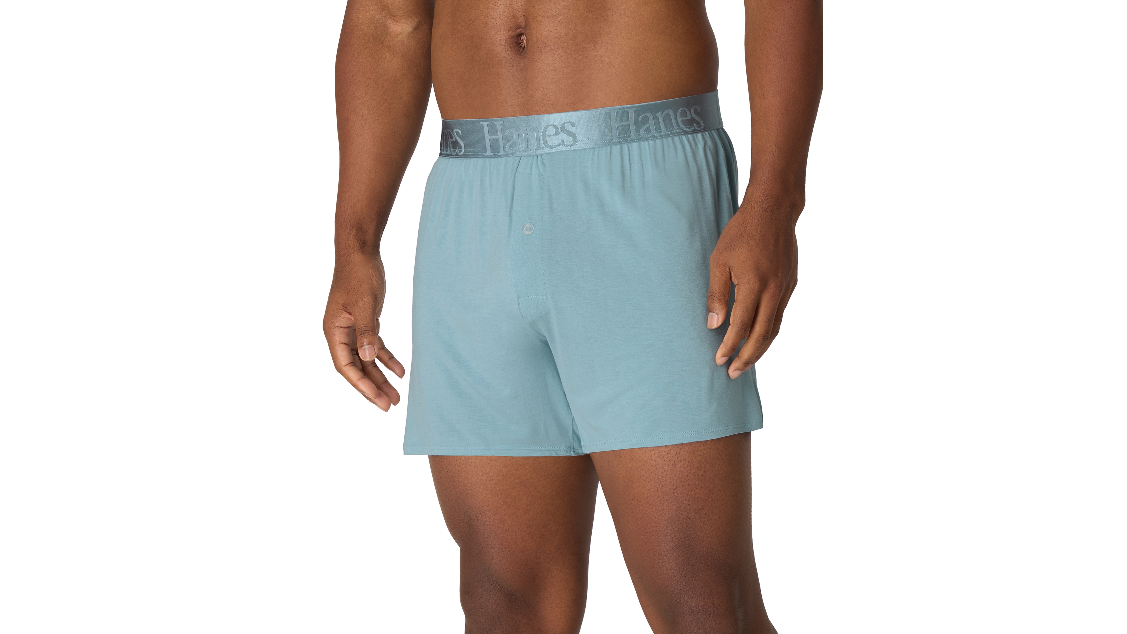 Hanes Men's Originals Tagless Knit Boxers, 3-Pack