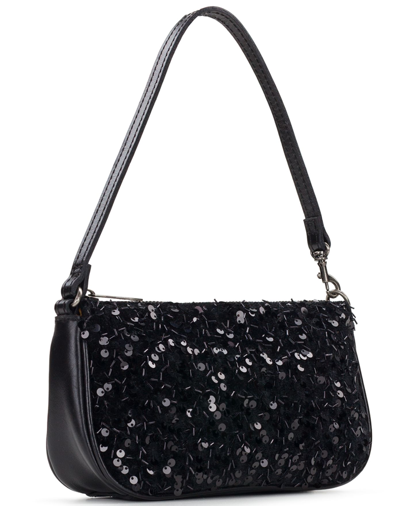 Женская сумка Patricia Nash Whitley Small Sequin Shoulder, цвет: Чёрный — фото 3