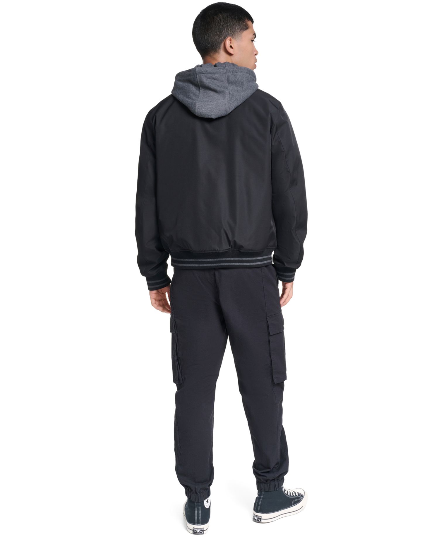 Men's Hooded Varsity Jacket