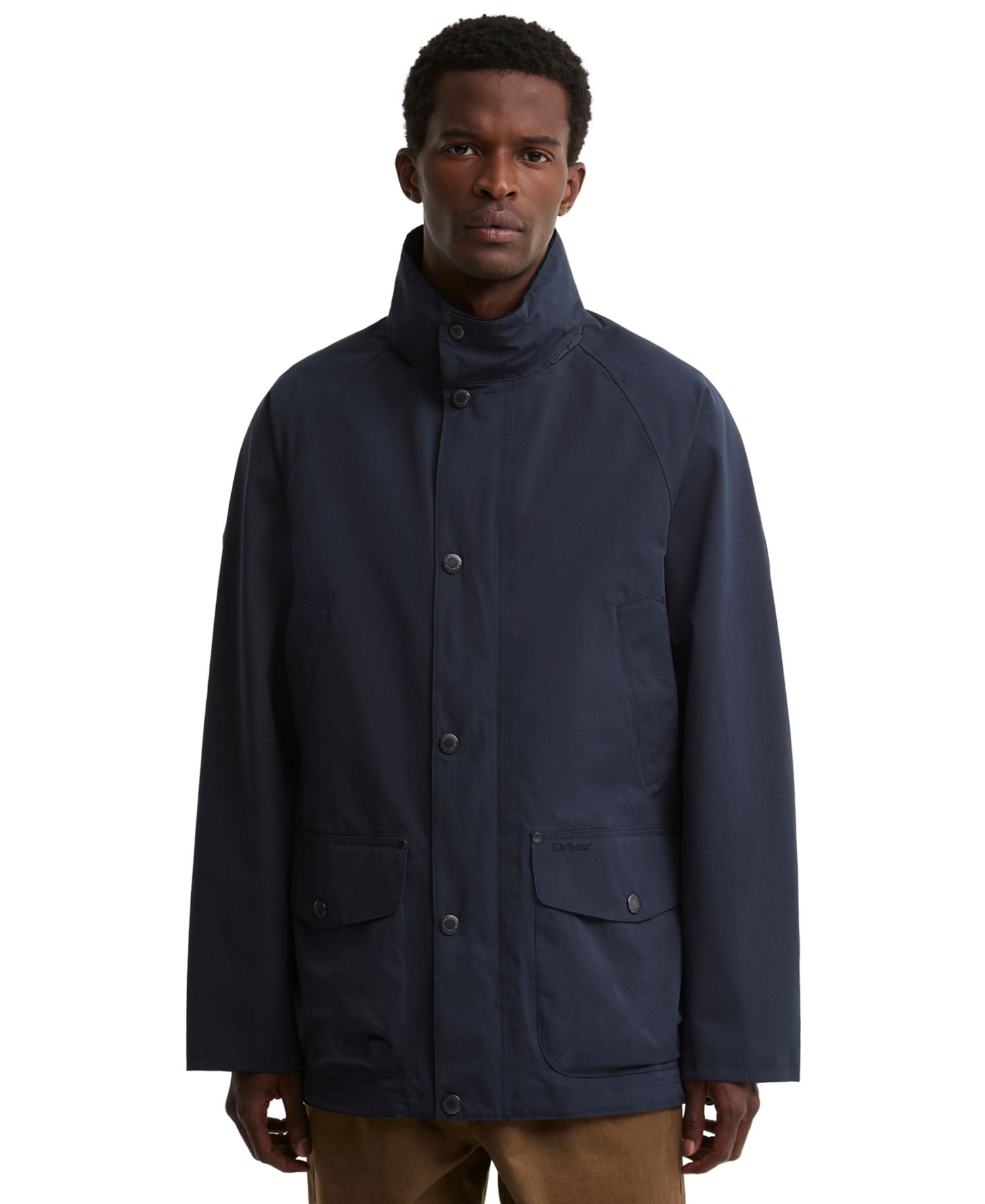 Men's Modern Bedale Waterproof Lightweight Stowaway-Hood Jacket