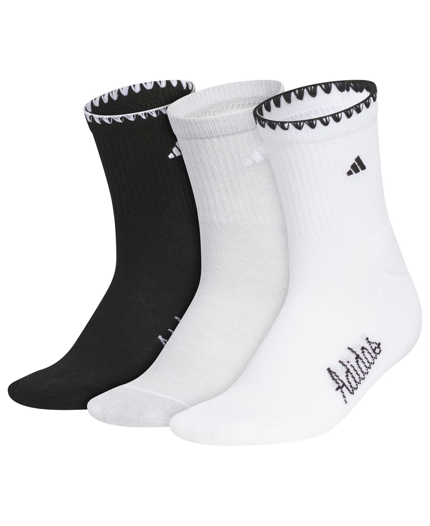 Женские высокие носки adidas Sport Luxe с амортизацией, 3 пары, цвет: Чёрный — фото 1