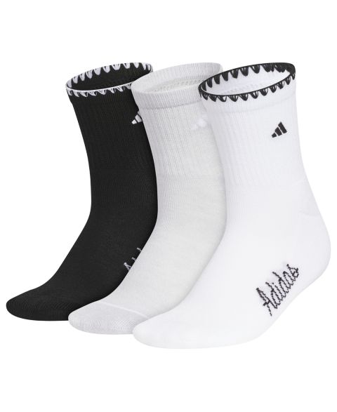 Женские высокие носки adidas Sport Luxe с амортизацией, 3 пары, цвет: Чёрный