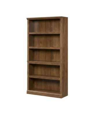 Oiled Oak Finish Bookcase for Miscellaneous Storage with Open Shelving