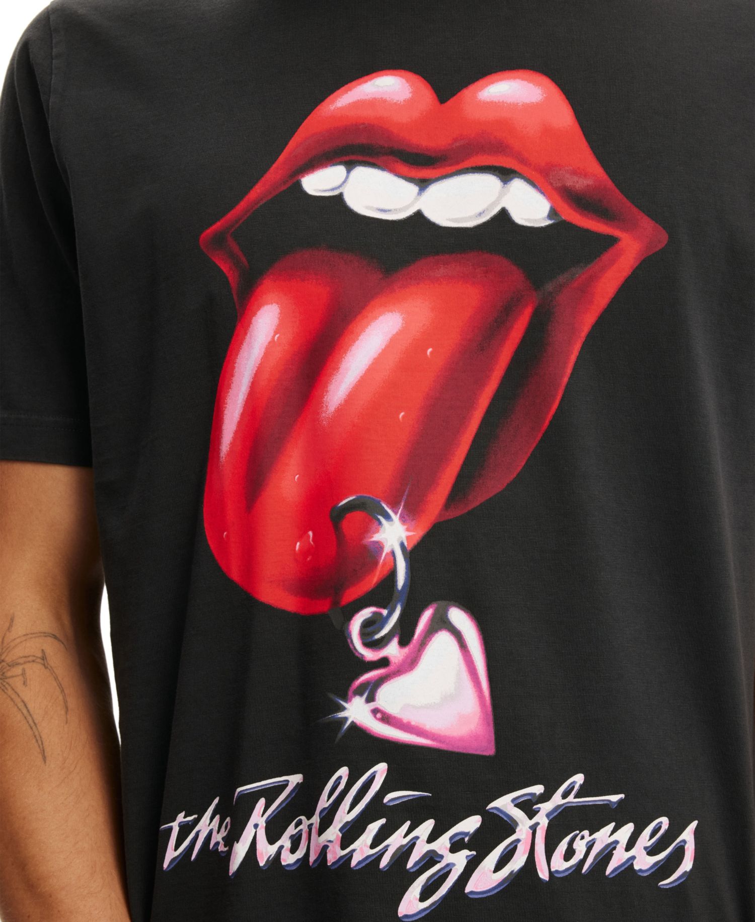 Men's Cropped Graphic Crewneck T-Shirt