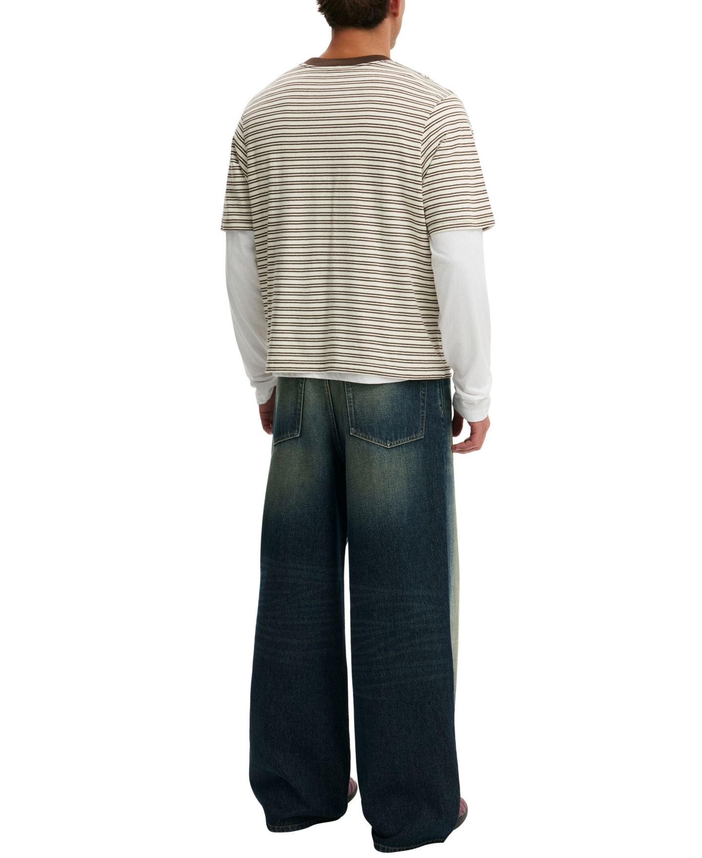 Мужские джинсы COTTON ON Super Baggy Jean Wide-Leg, цвет: Синий, вариант 1 — фото 6