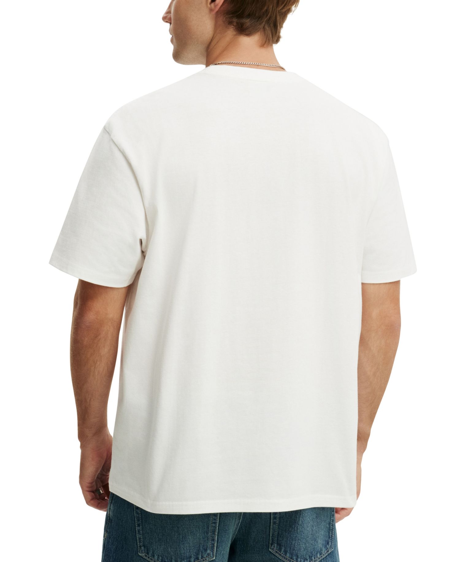 Men's Everyday Relaxed-Fit Crew Neck Graphic T-Shirt