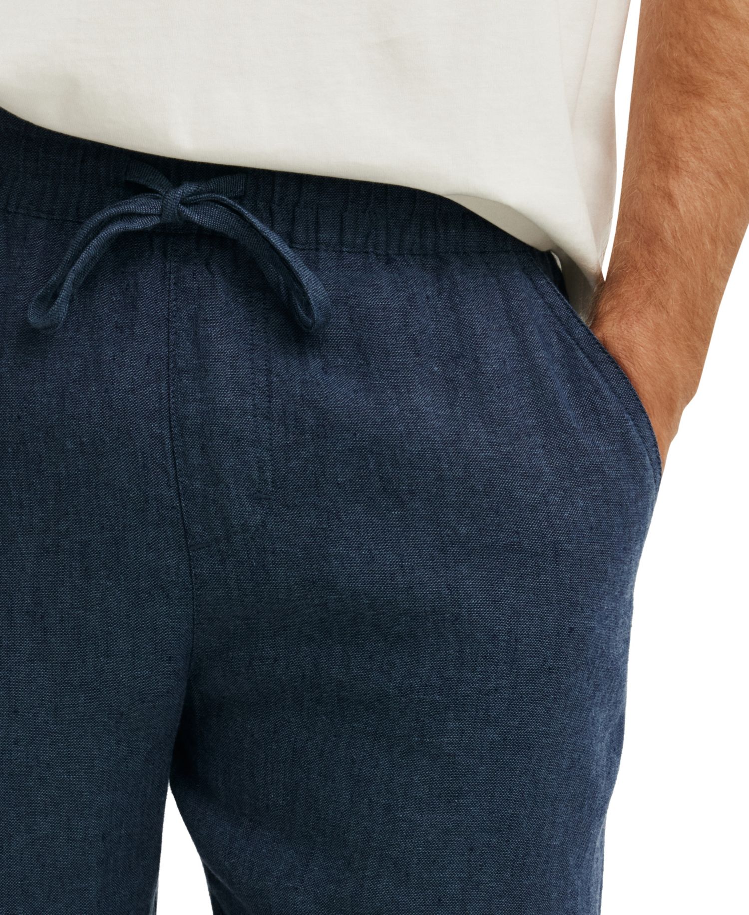 Men's Baggy Carpenter Straight-Leg Linen Pant