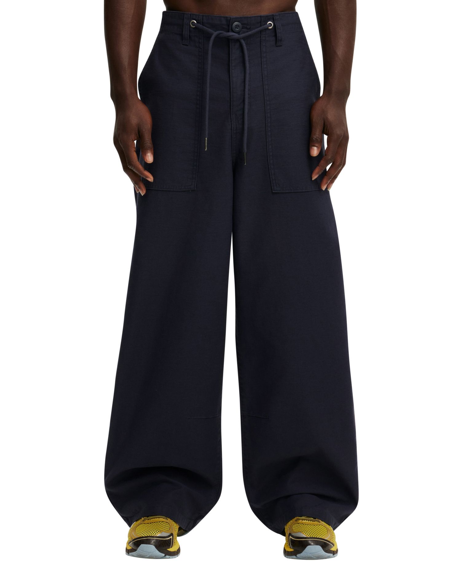 Men's Super Baggy Utility Slub Pants