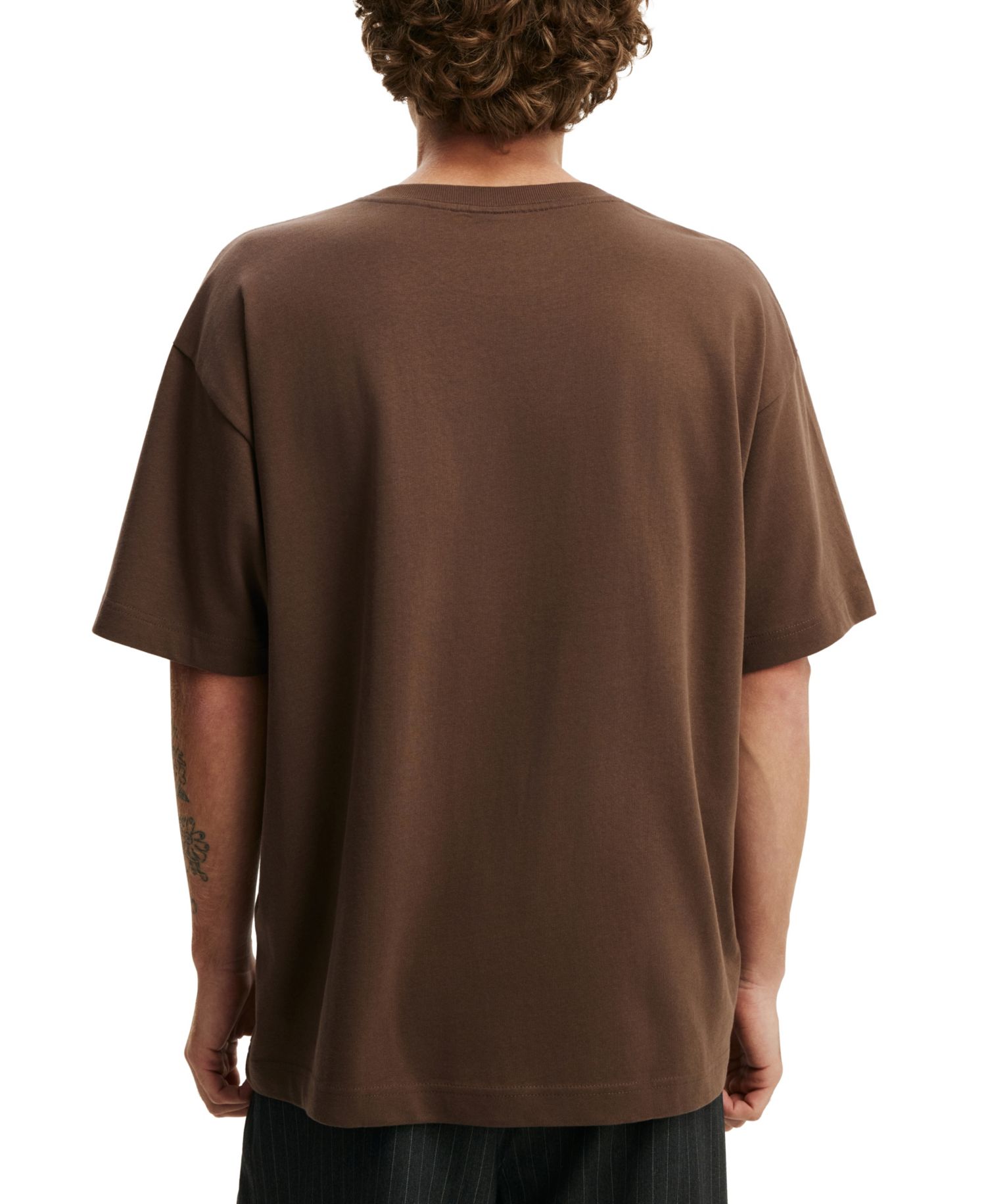 Men's Box Fit Crewneck Heavyweight-Cotton T-Shirt