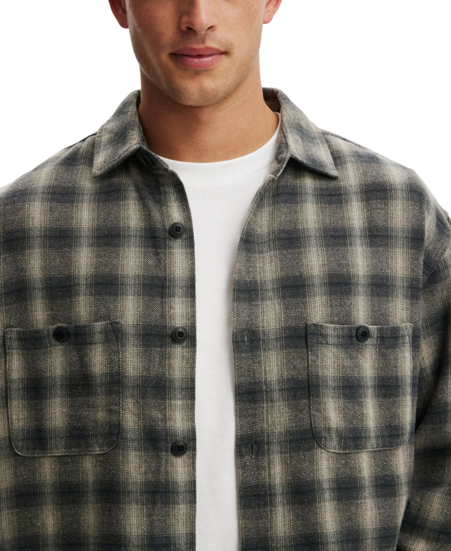 Men's Richmond Plaid Classic-Fit Long-Sleeve Shirt
