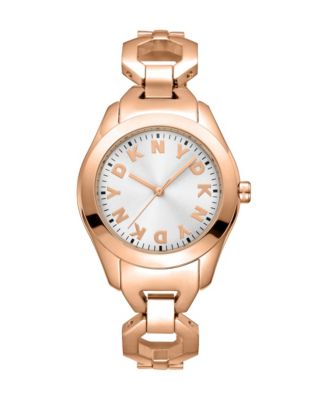 Women's Quartz Astoria Midi Water-Resistant Rose-Gold-Tone Stainless Steel Bracelet Watch, 33mm